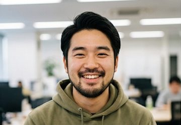 Input photo: an AI-generated portrait of a fictional person